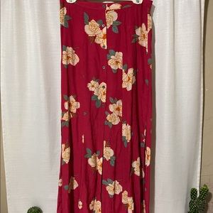 Mink pink maxi skirt